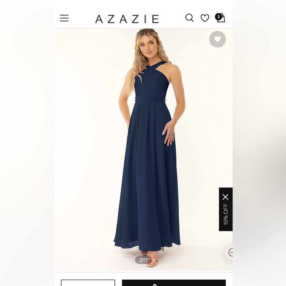 Navy Bridesmaid Dress from Azazie